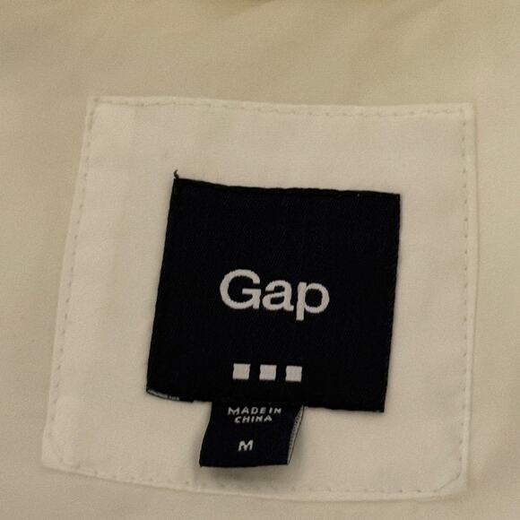 Gap Zip Up Snap Front Puffer Vest Sz M Adjustable Waist Outdoor Winter Gorpcore - Picture 4 of 12